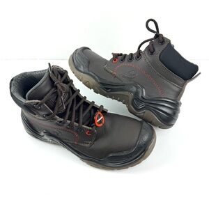 Berrendo Men's Sz 4 Steel Toe Work Boots Oil & Slip Resistant Industrial Shoes